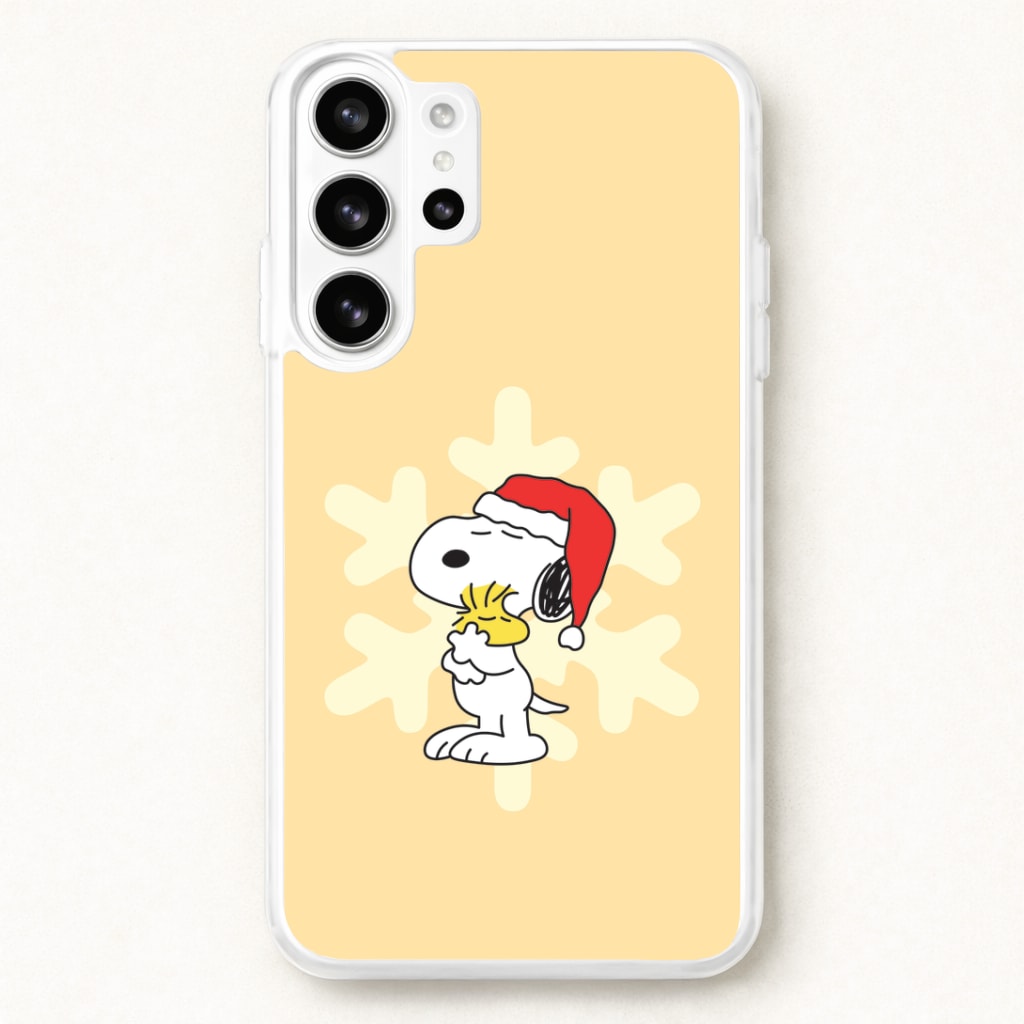 Christmas Cartoon Beagle And Bird Phone Case for Galaxy S26 Ultra