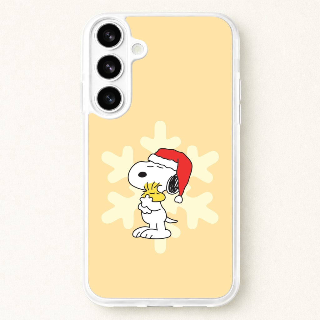 Christmas Cartoon Beagle And Bird Phone Case for Galaxy S26 Plus