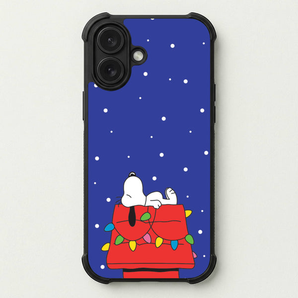 Cartoon Beagle Fairylights Phone Case — Bumper case