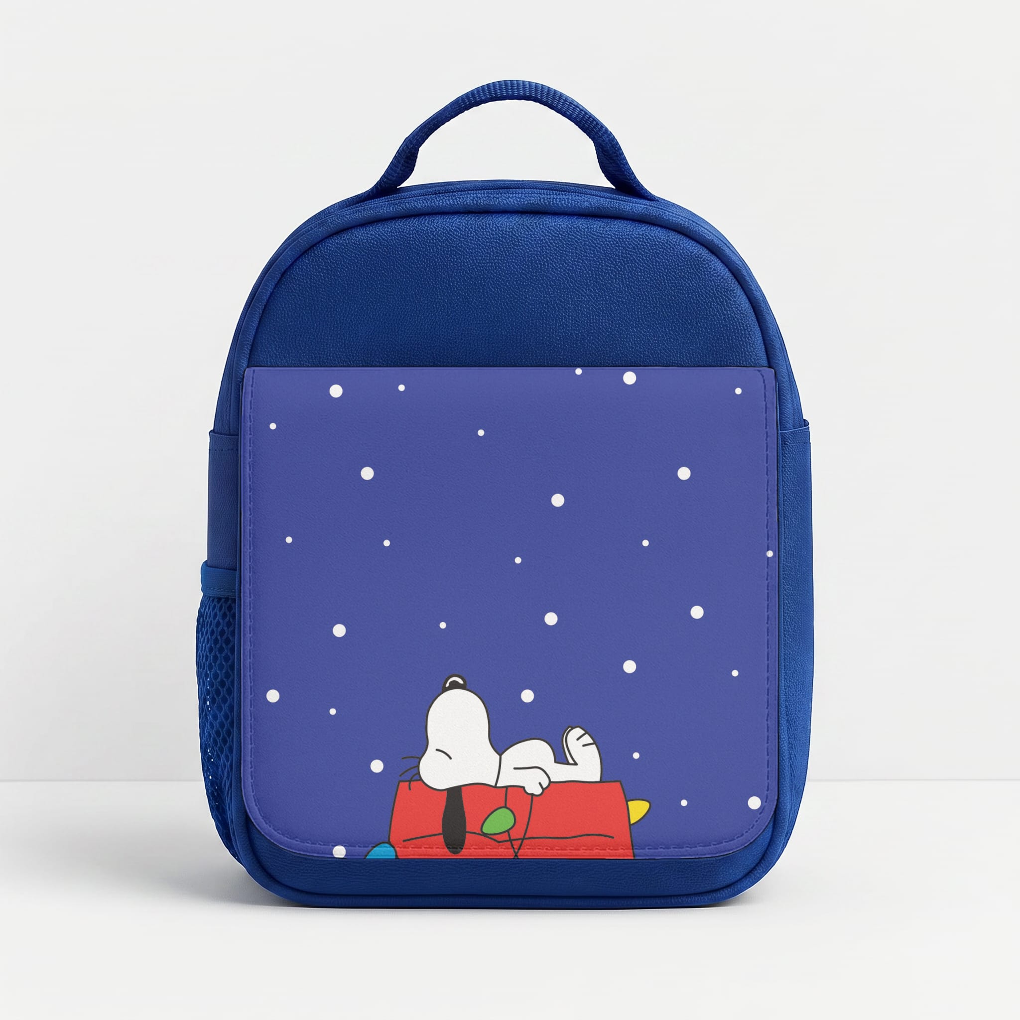 Cartoon Beagle Fairylights Lunchbox - Blue