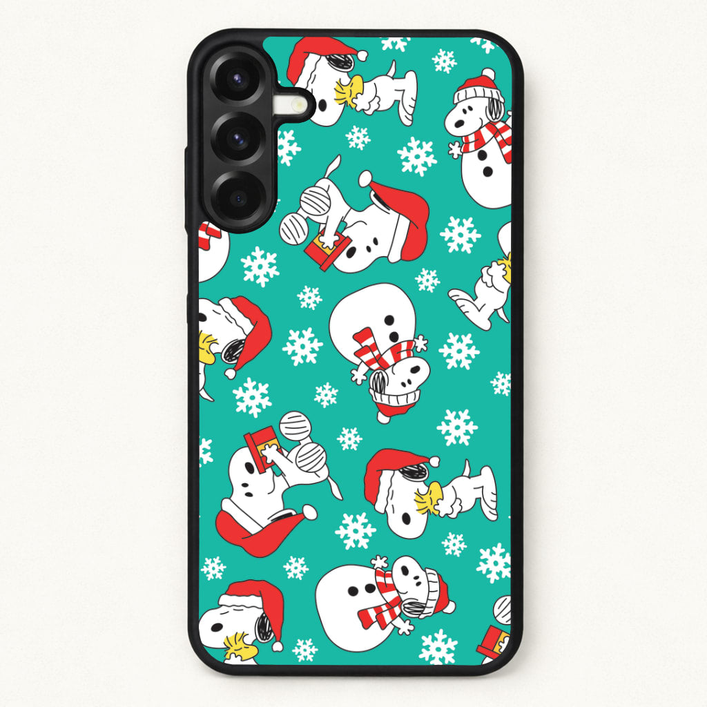 Christmas Cartoon Beagle Pattern Phone Case for Galaxy A37