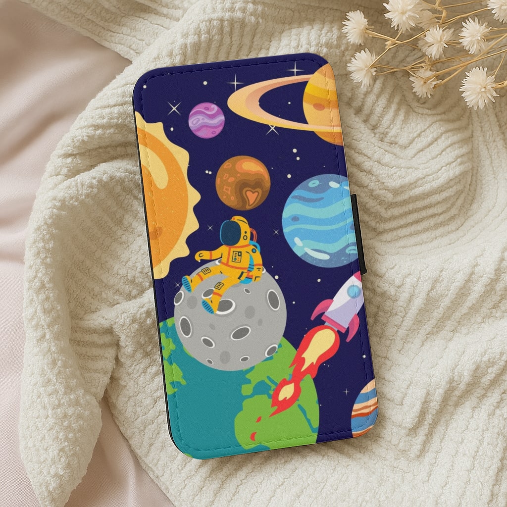 Space View Wallet Phone Case