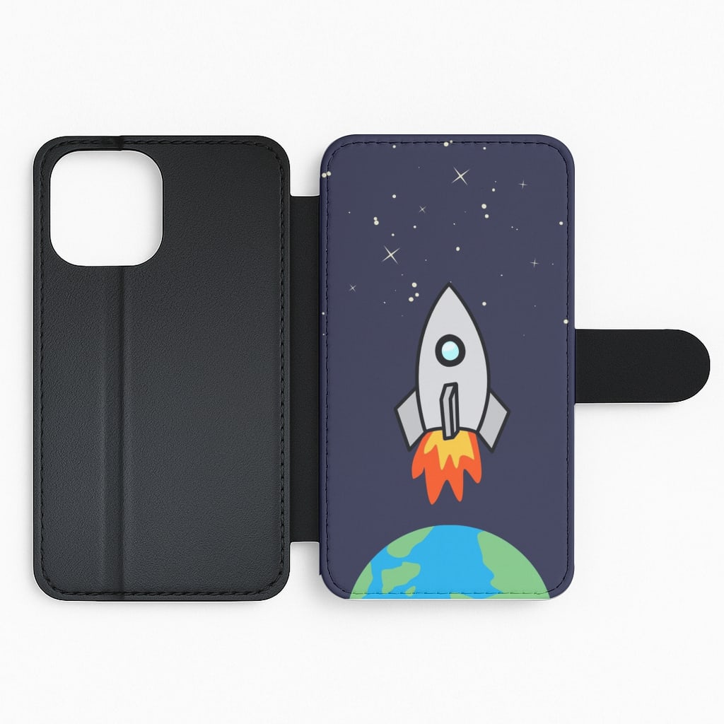 Rocket Launch - Space Flip Phone Case