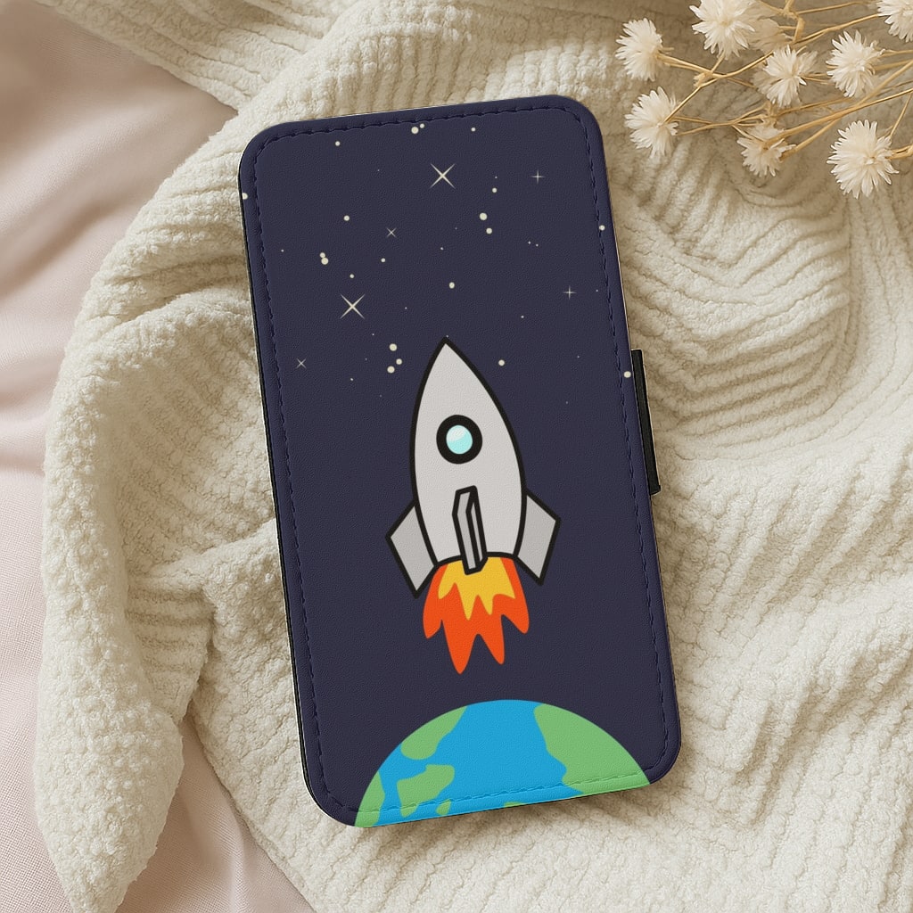 Rocket Launch - Space Wallet Phone Case