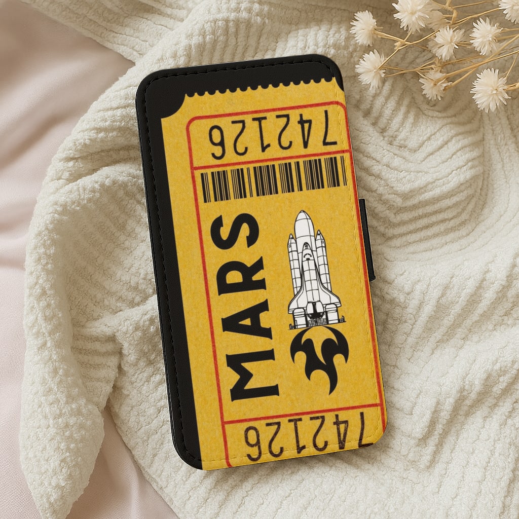 Ticket To Mars - Space Wallet Phone Case