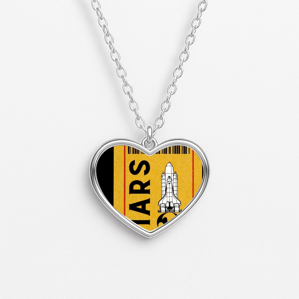 Ticket To Mars - Space Heart Necklace