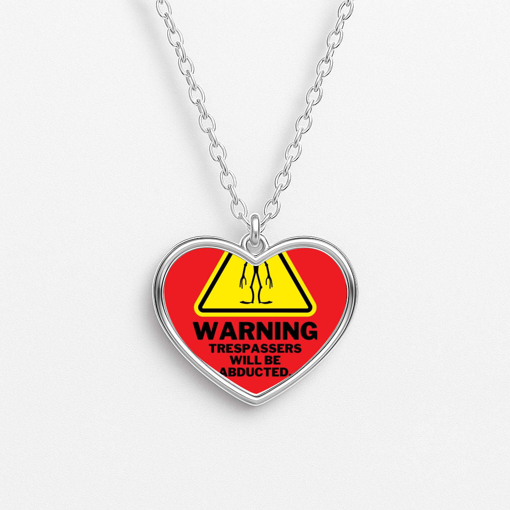 Warning Abduction - Space Necklace