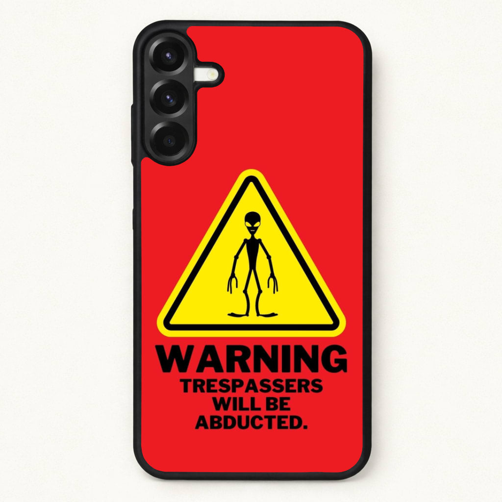 Warning Abduction - Space Phone Case for Galaxy A57