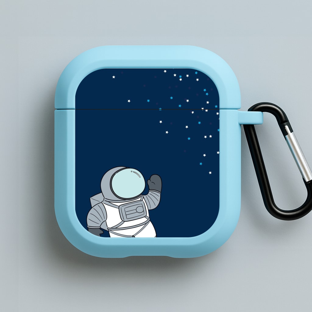 Astronaut Bobbling - Space Blue AirPods Case
