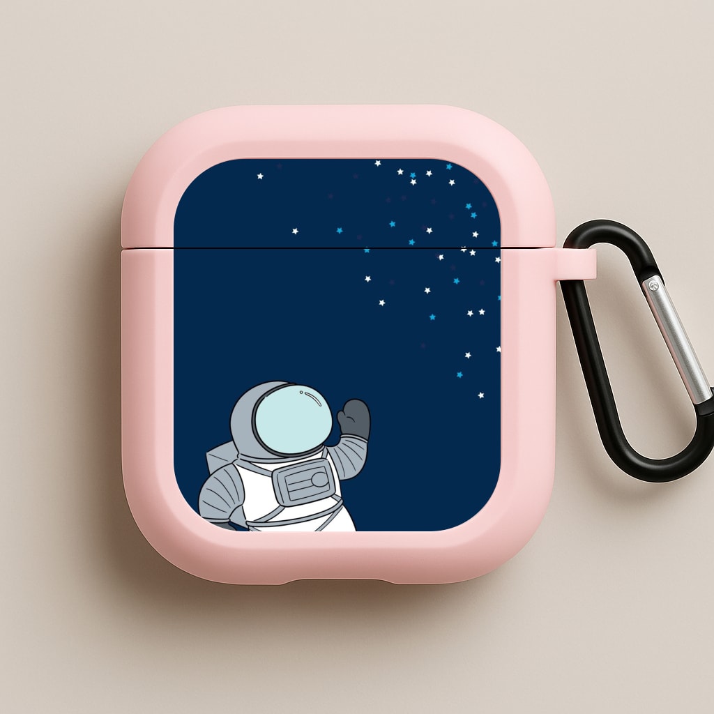 Astronaut Bobbling - Space Pink AirPods Case