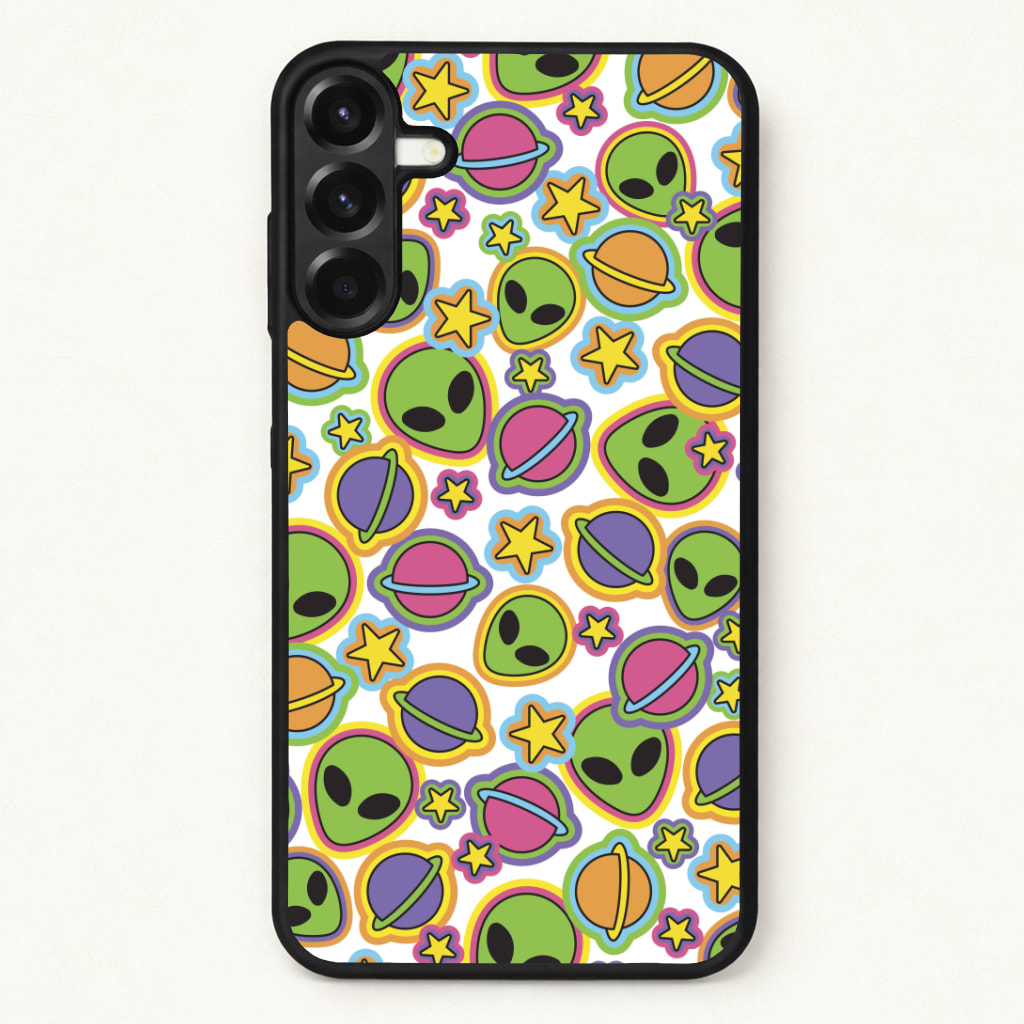 Colourful Aliens And Stars Phone Case for Galaxy A17