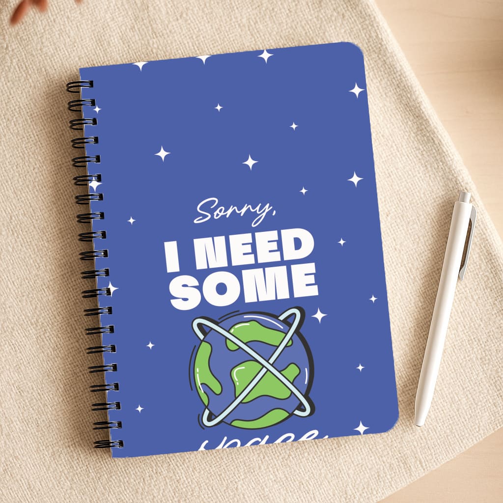 Cartoon I Need Some Space Notepad
