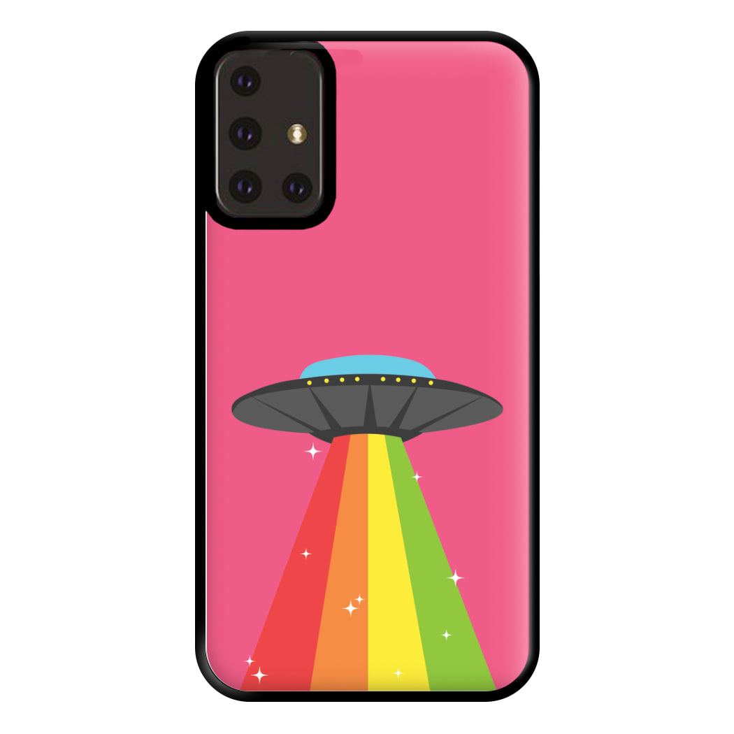 Rainbow Alien Spaceship Phone Case for Galaxy A71