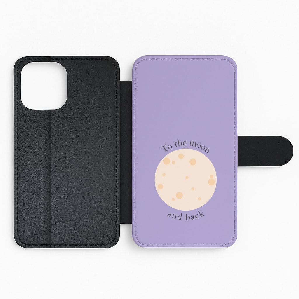 To The Moon And Back Flip Phone Case