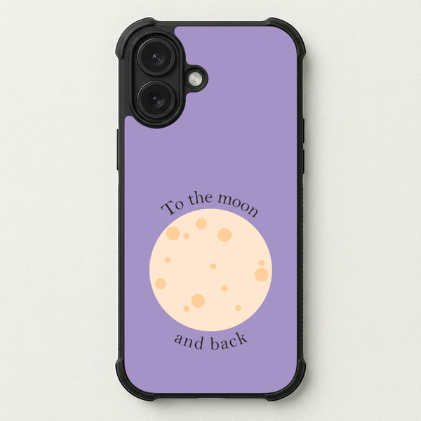 To The Moon And Back Phone Case — Bumper case