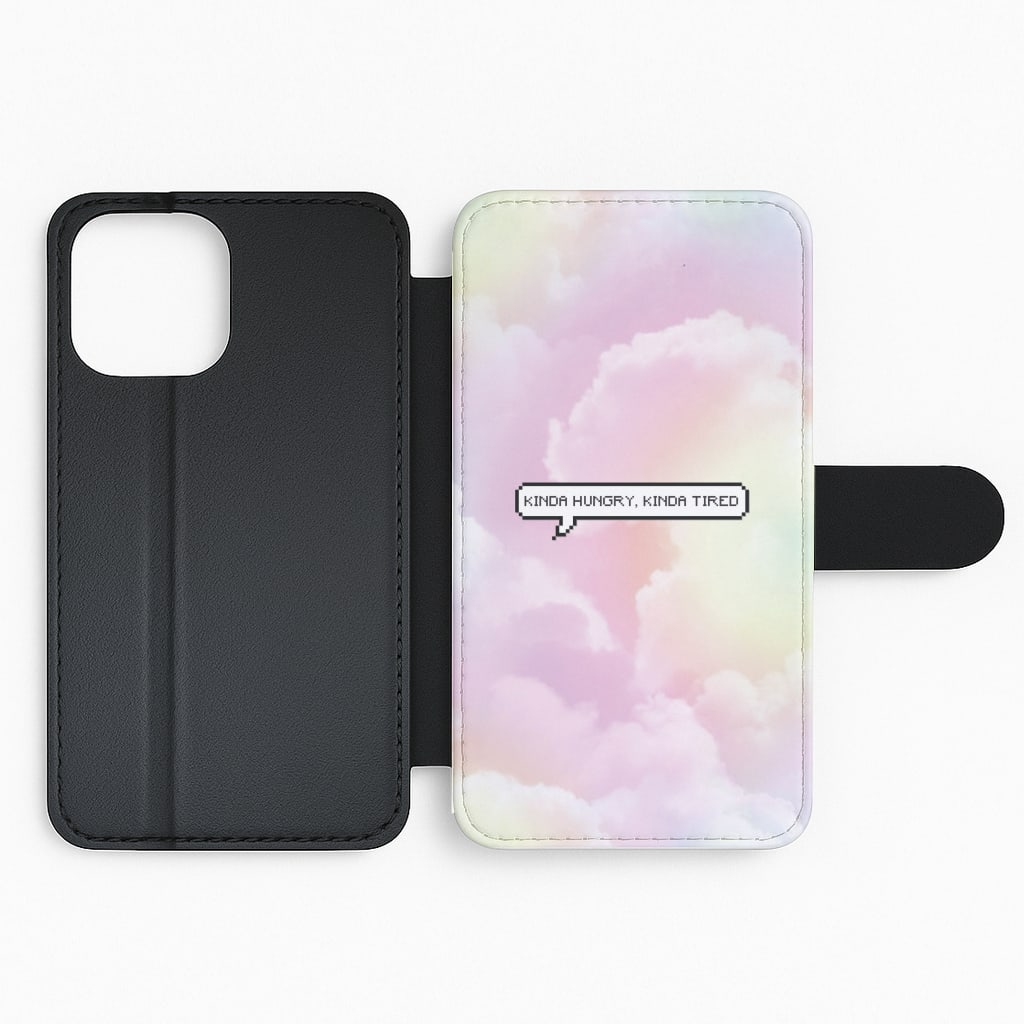 Kinda Hungry, Kinda Tired Flip Phone Case