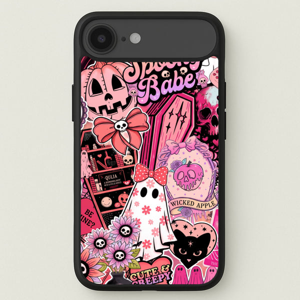 Spooky Babe Sticker Collage Phone Case - iPhone 17 Air / Standard