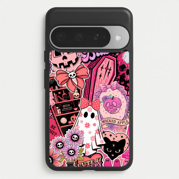 Spooky Babe Sticker Collage Phone Case - Google Pixel 10 Pro XL / Standard