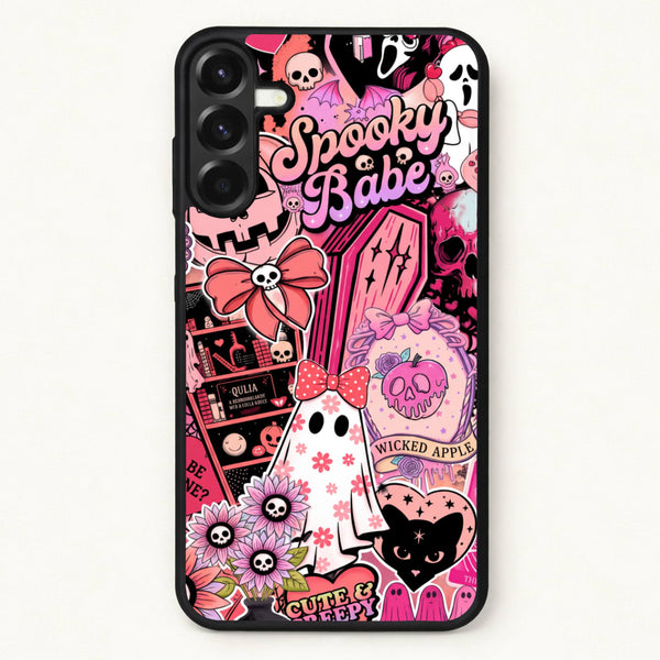 Spooky Babe Sticker Collage Phone Case - Galaxy A17 / Standard