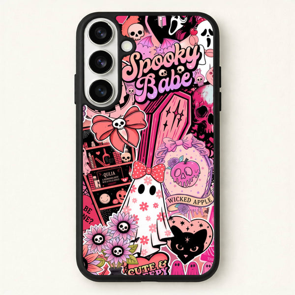 Spooky Babe Sticker Collage Phone Case - Galaxy S26 / Standard