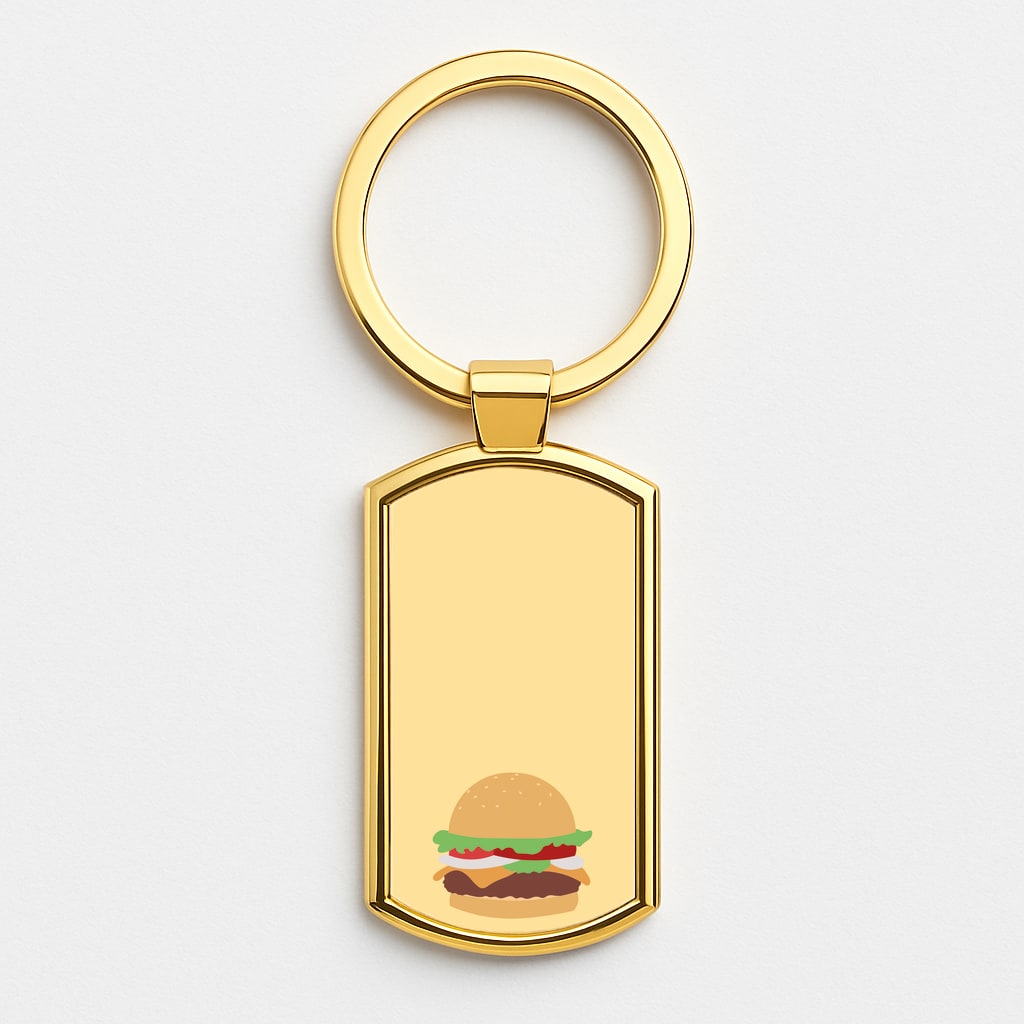 Krabby Patty Gold Keyring