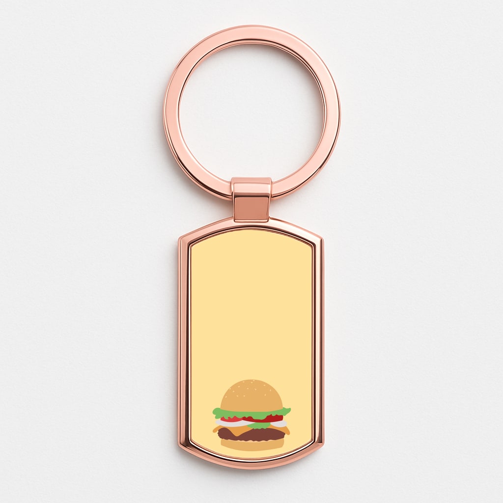 Krabby Patty Rose Gold Keyring