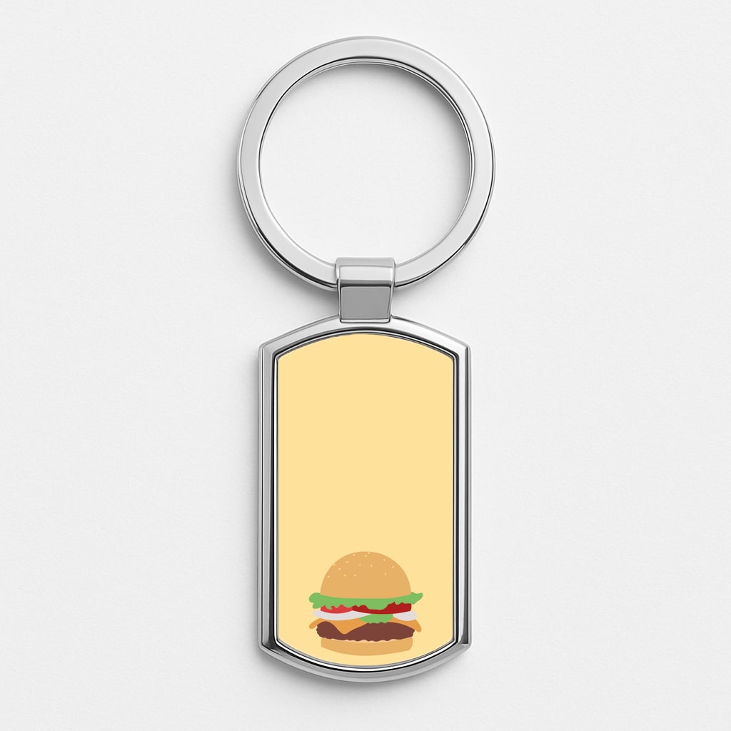 Krabby Patty Silver Keyring