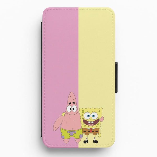 Patrick And Sponge Flip / Wallet Phone Case