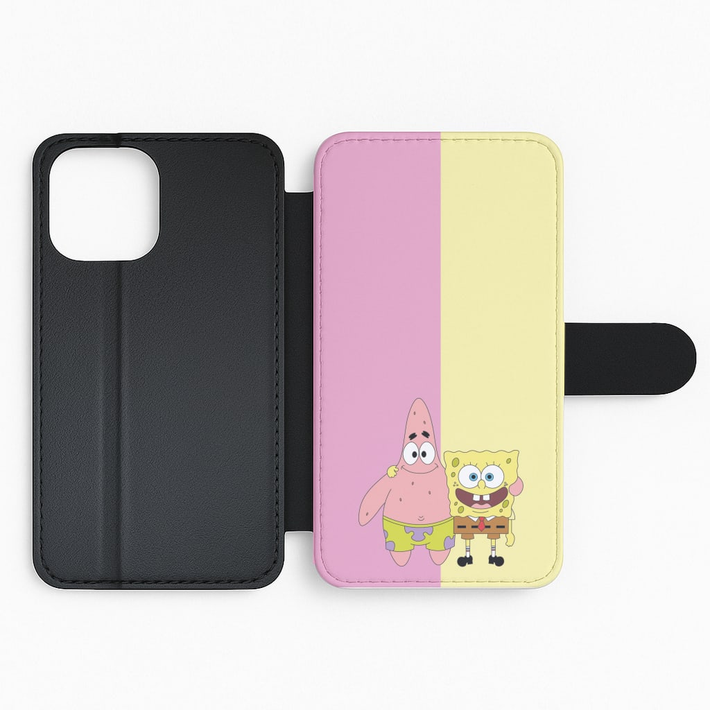 Patrick And Sponge Flip Phone Case