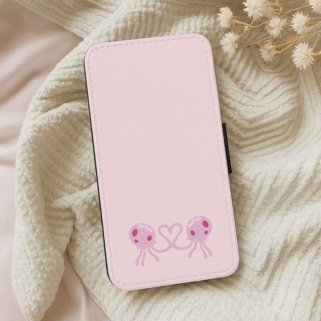 Love Heart Wallet Phone Case