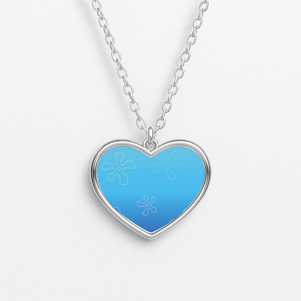 Bikini Bottom Heart Necklace