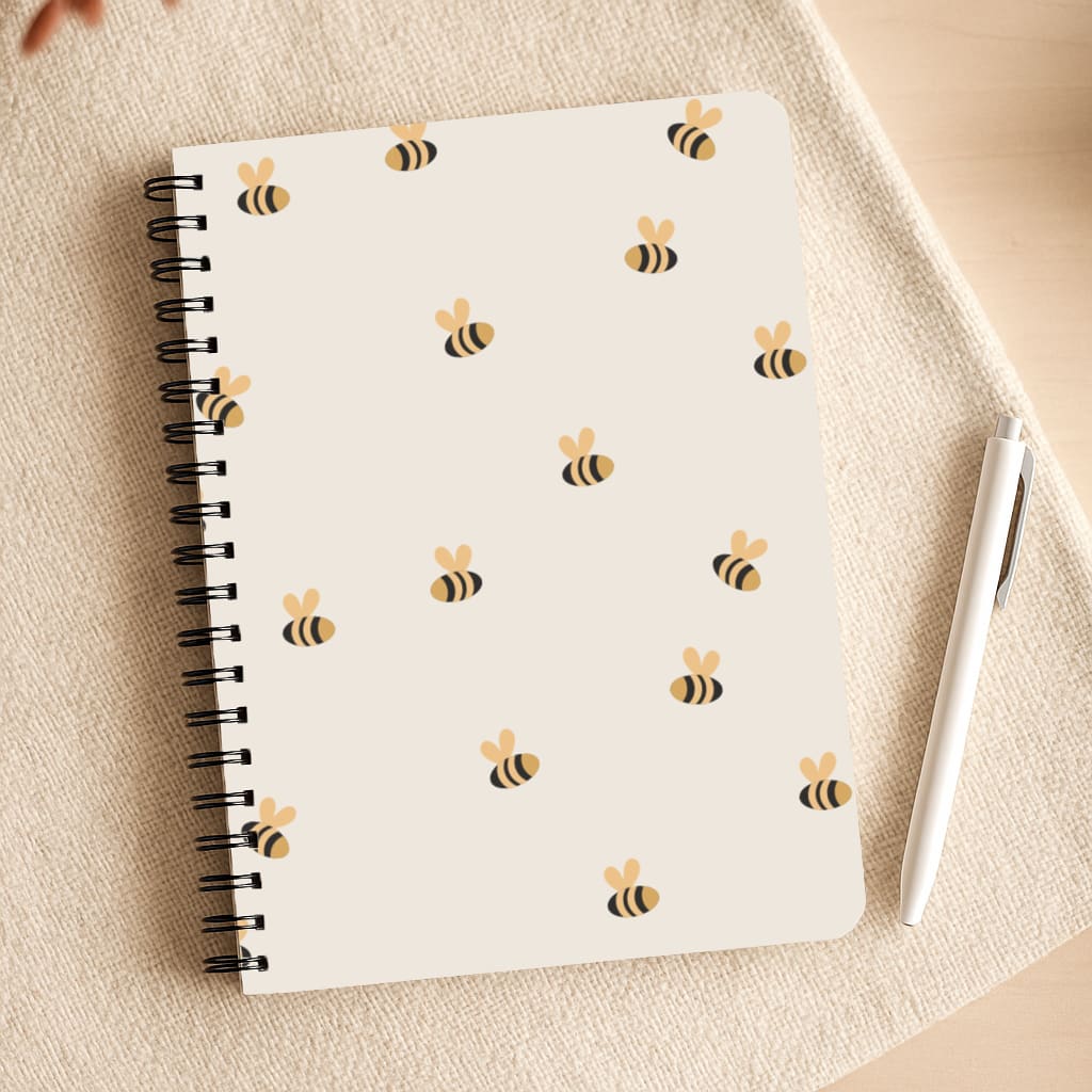 Spring Bee Pattern Notebook