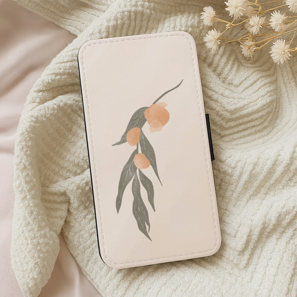 Spring Peaches Wallet Phone Case