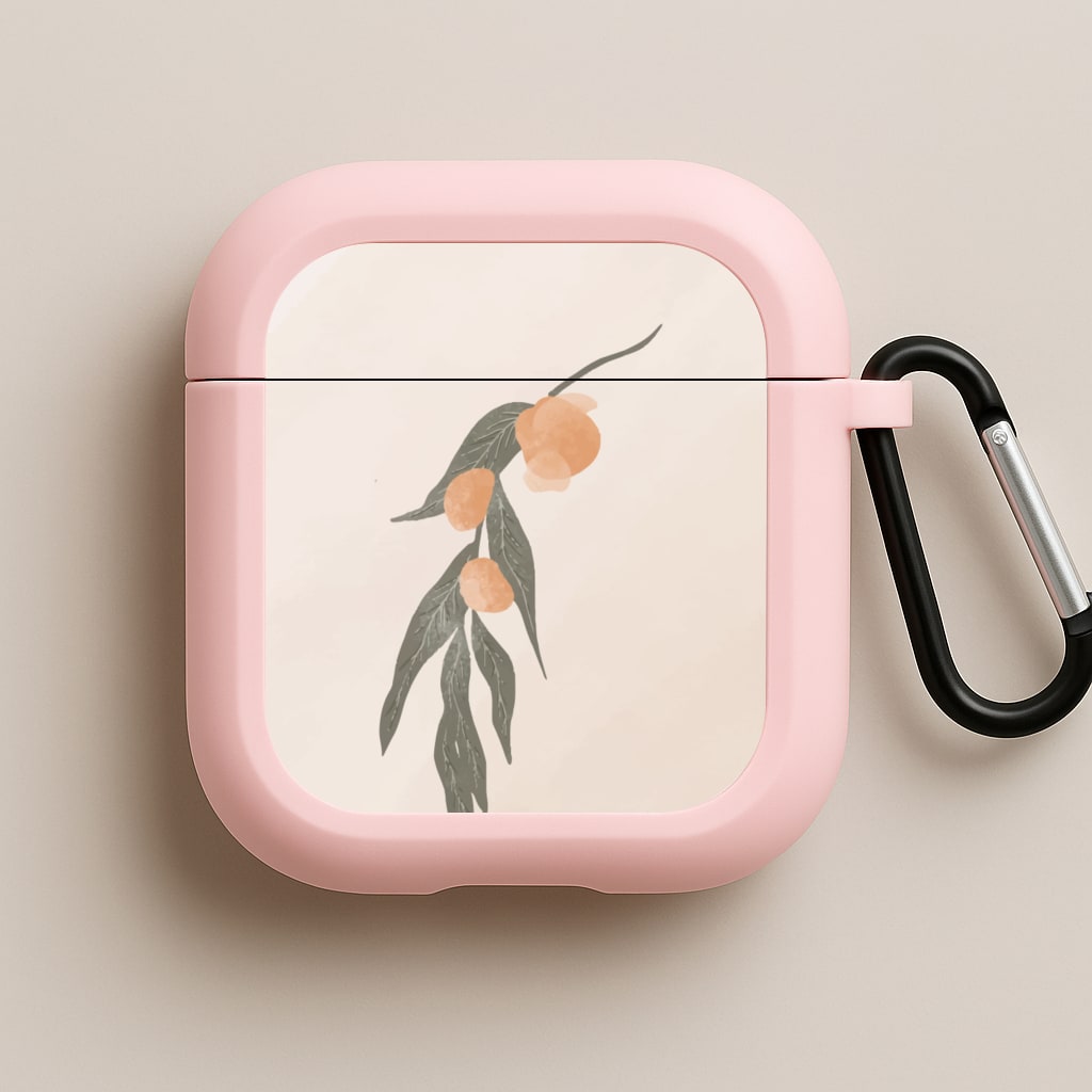 Spring Peaches Pink AirPods Case