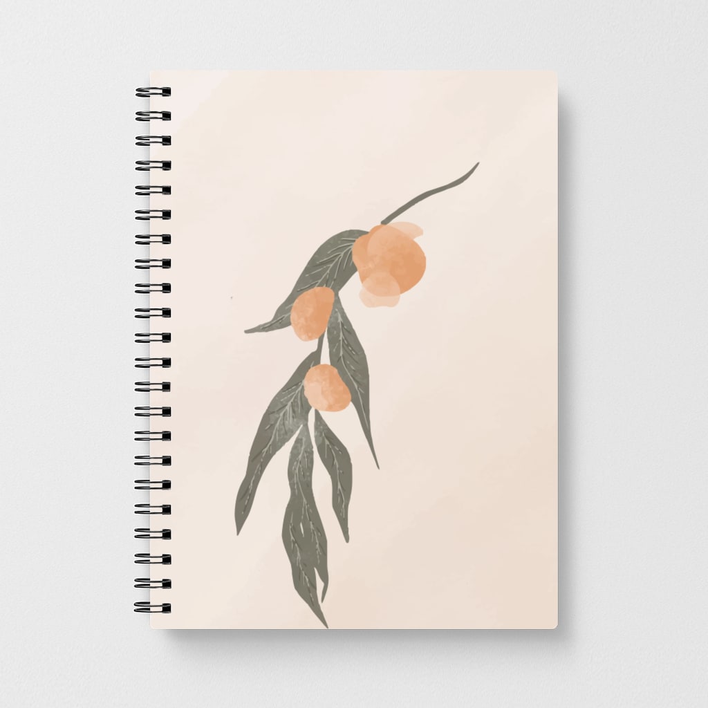 Spring Peaches Notebook