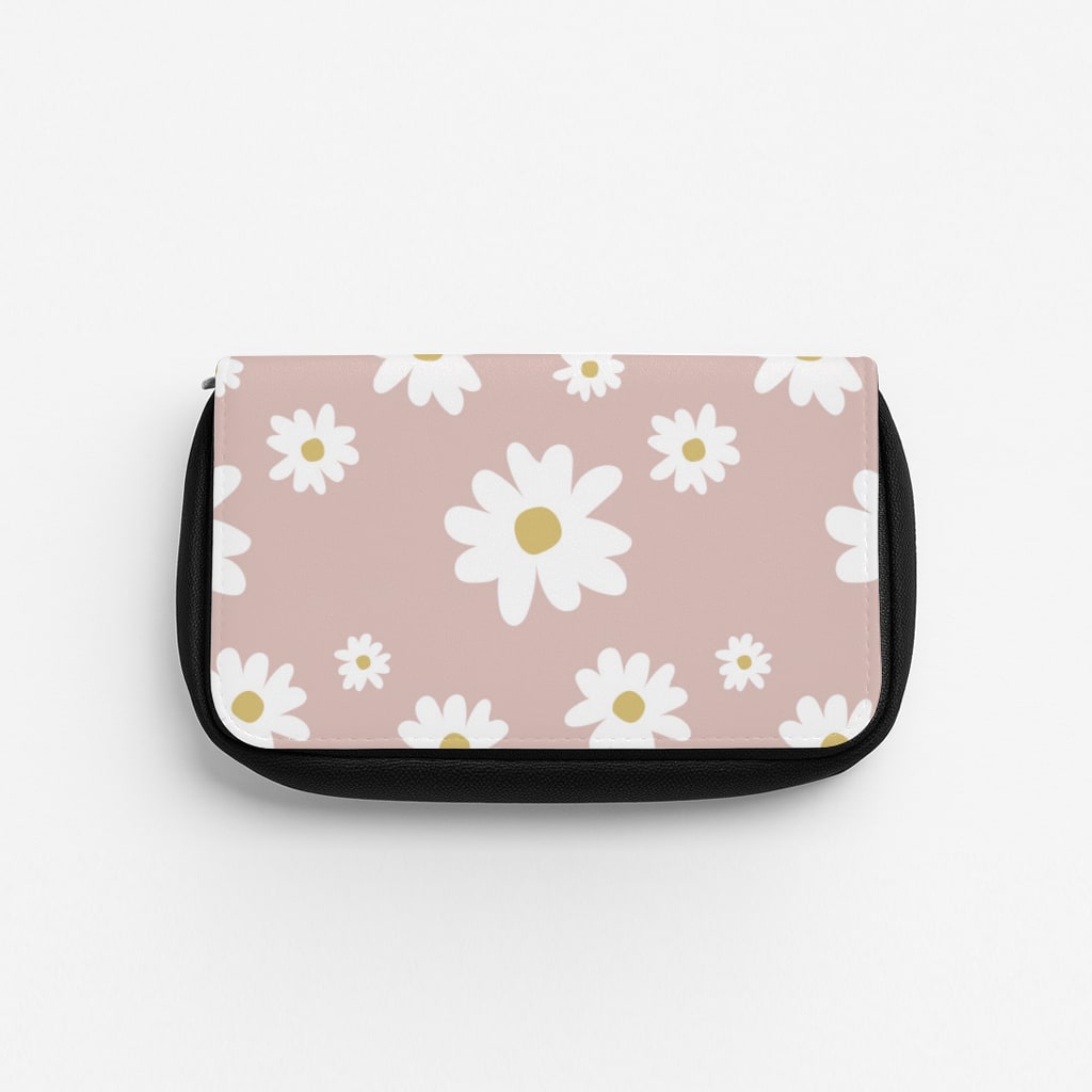 Spring Daisy Pattern Pencil Case