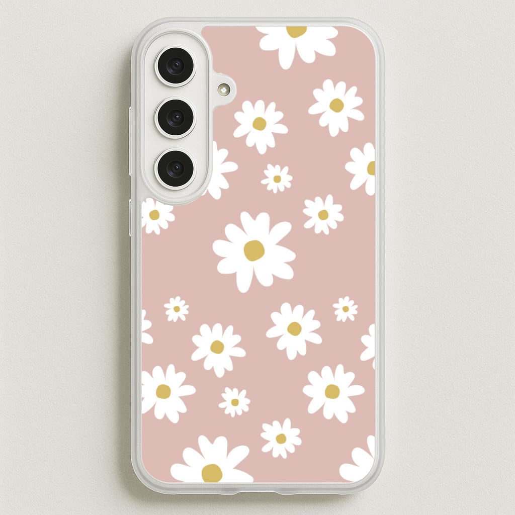 Spring Daisy Pattern Phone Case for Galaxy S25FE