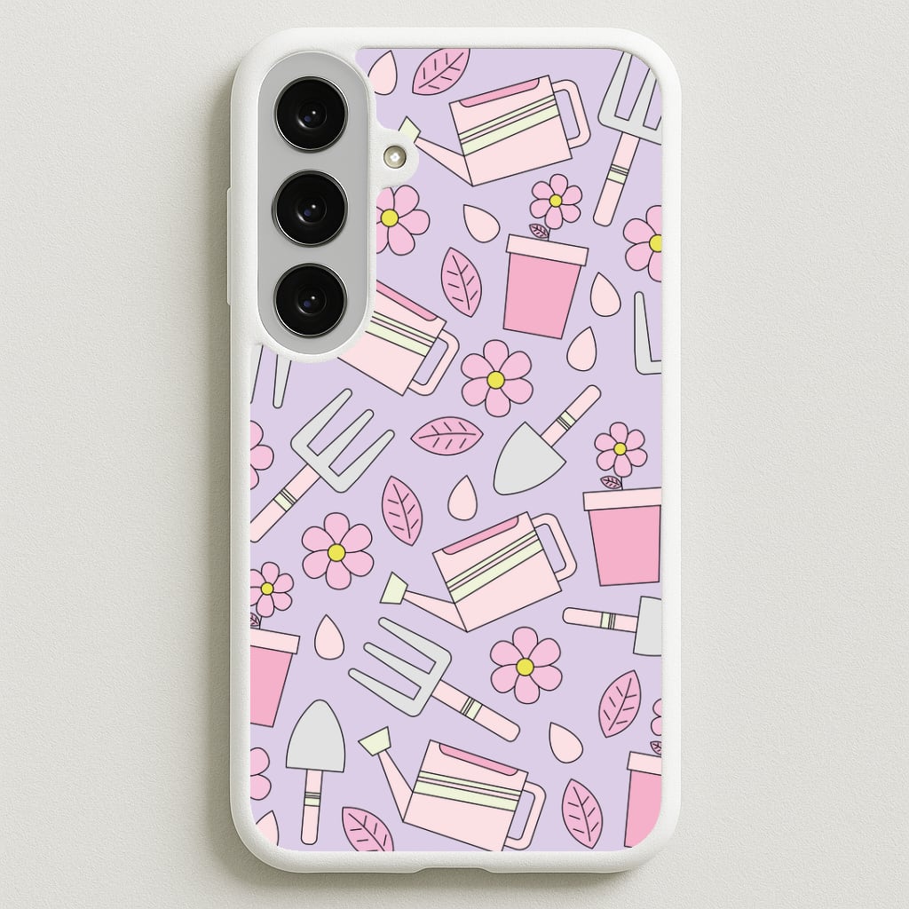 Gardening Tools - Spring Patterns Phone Case for Galaxy S25FE