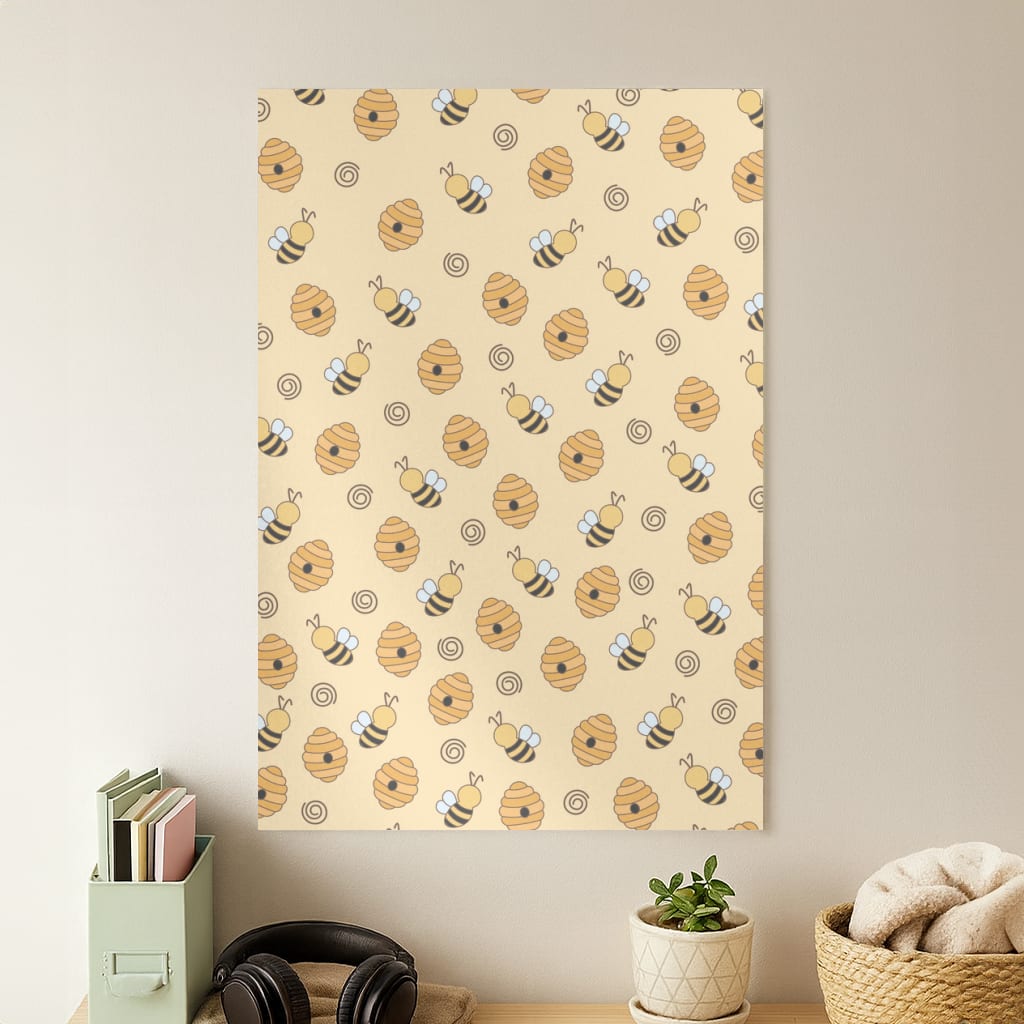 Honey Bees - Spring Patterns Poster