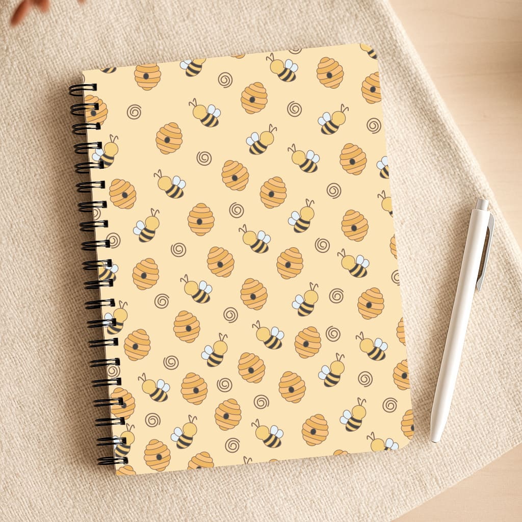 Honey Bees - Spring Patterns Notepad