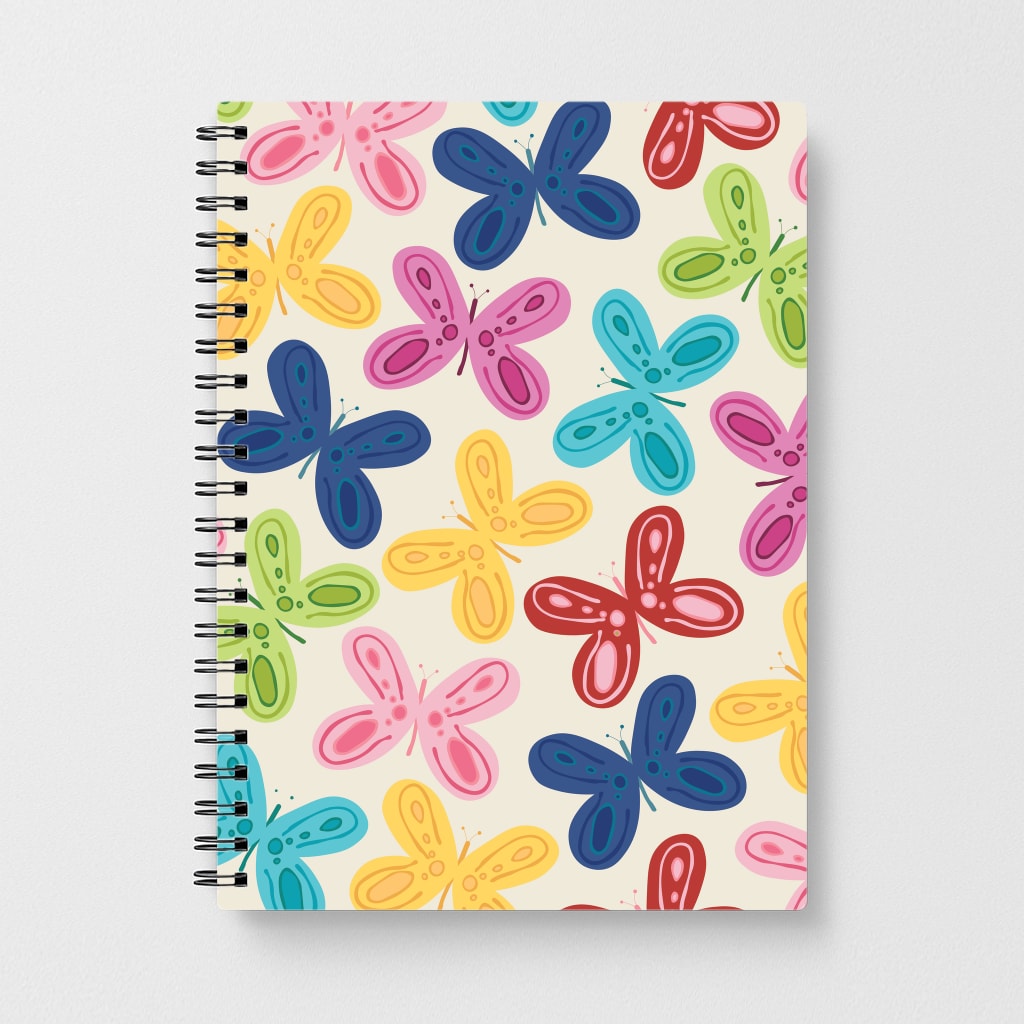 Butterflies - Spring Patterns Notebook