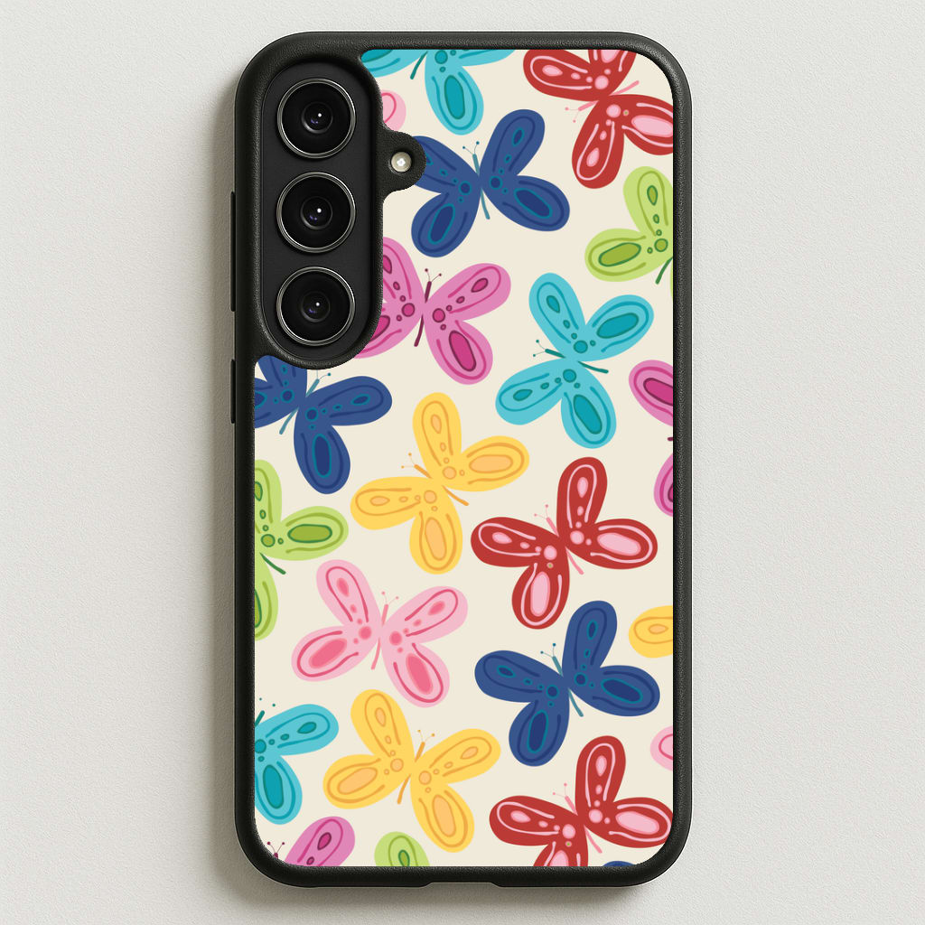 Butterflies - Spring Patterns Phone Case for Galaxy S25FE