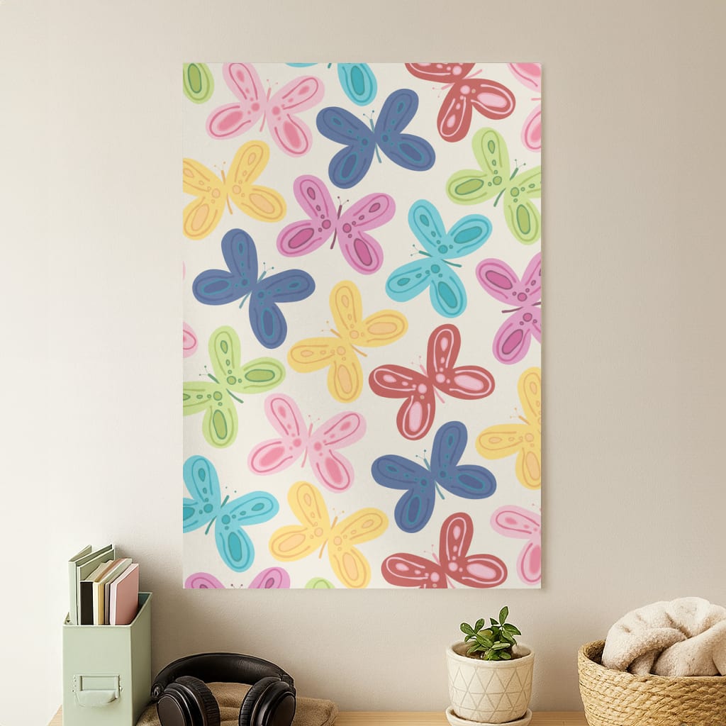Butterflies - Spring Patterns Poster