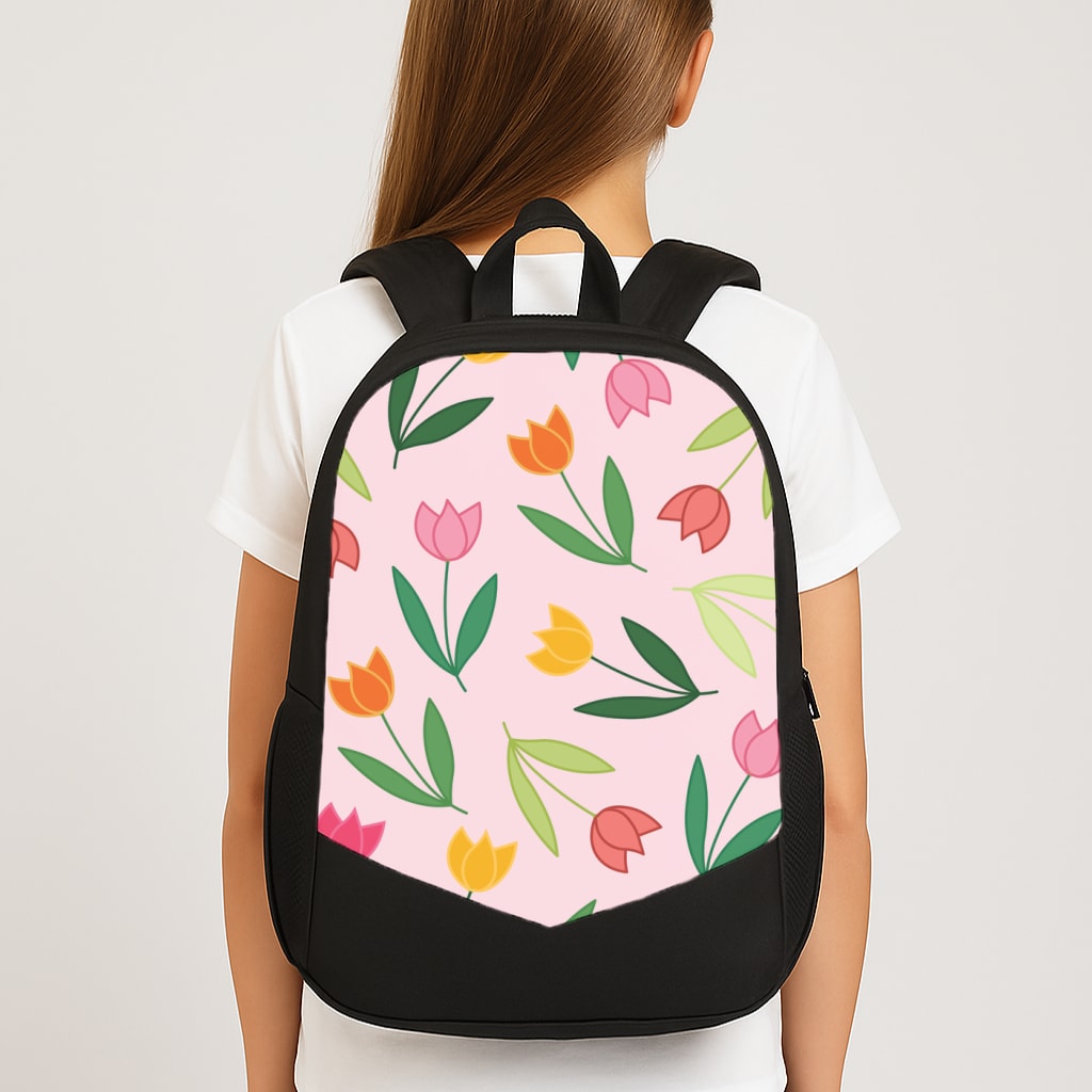 Tulips - Spring Patterns Large School Bag