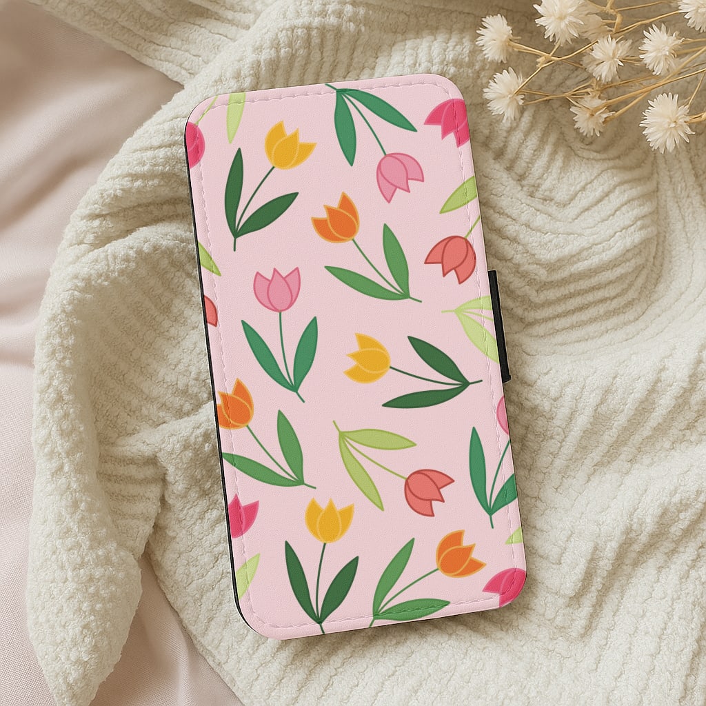 Tulips - Spring Patterns Wallet Phone Case