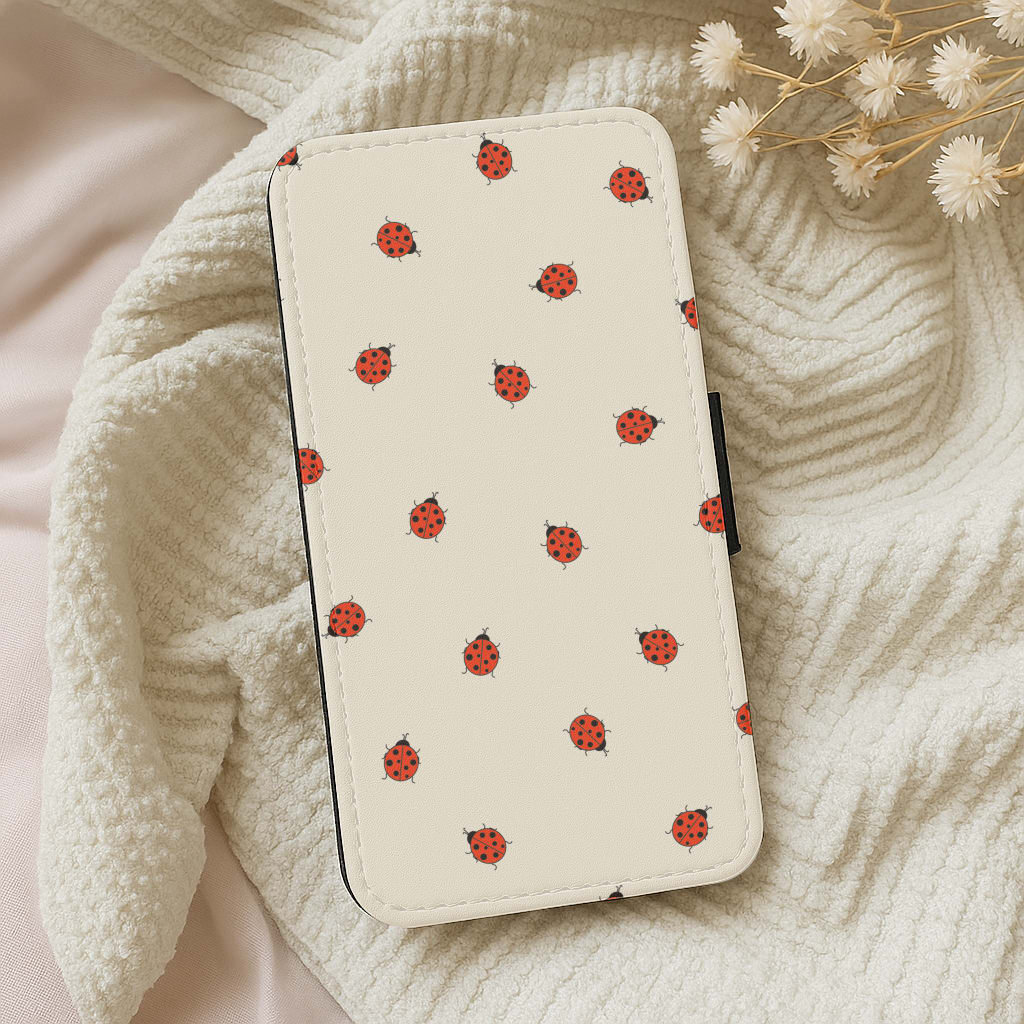 Ladybirds - Spring Patterns Wallet Phone Case