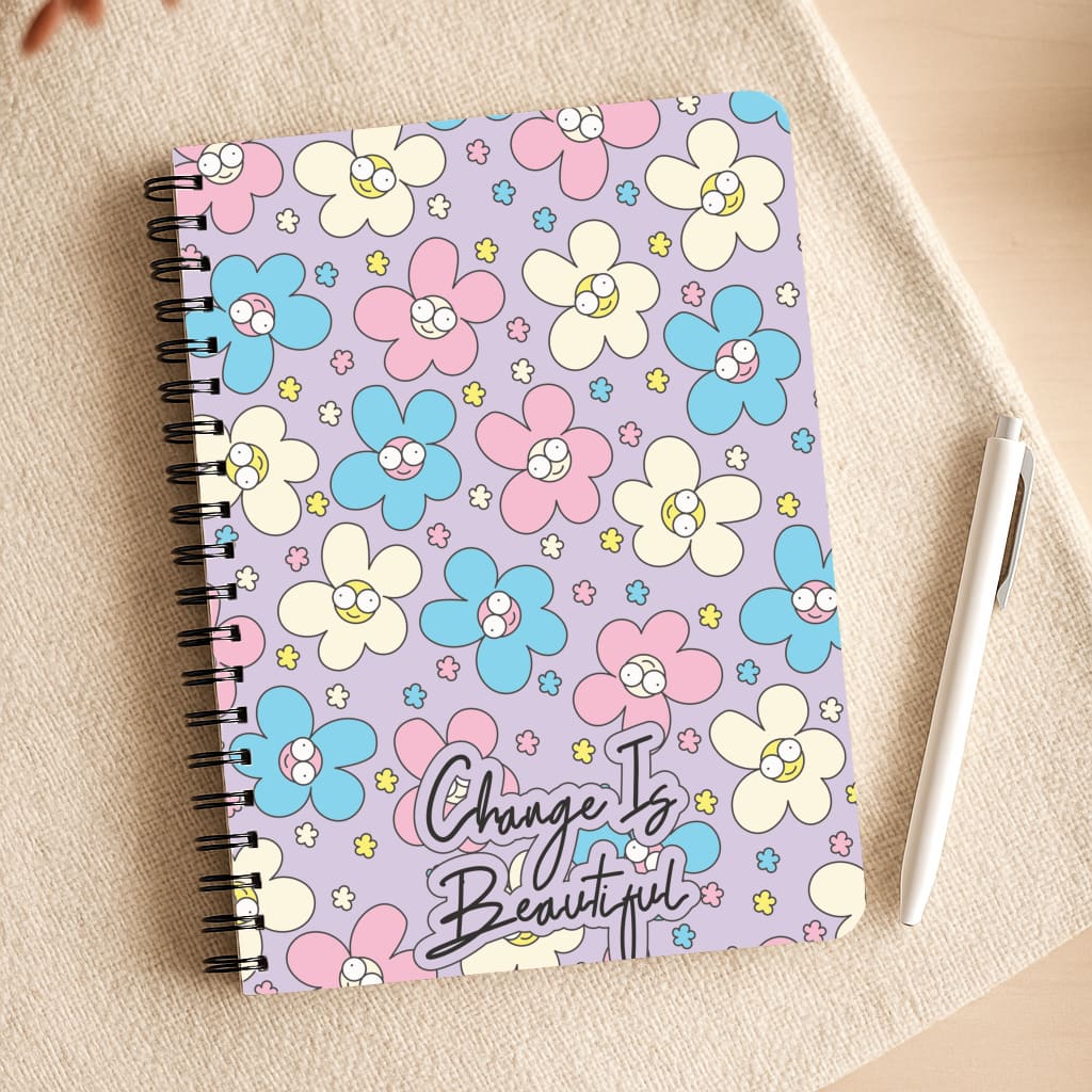 Happy Flowers Pattern Notepad
