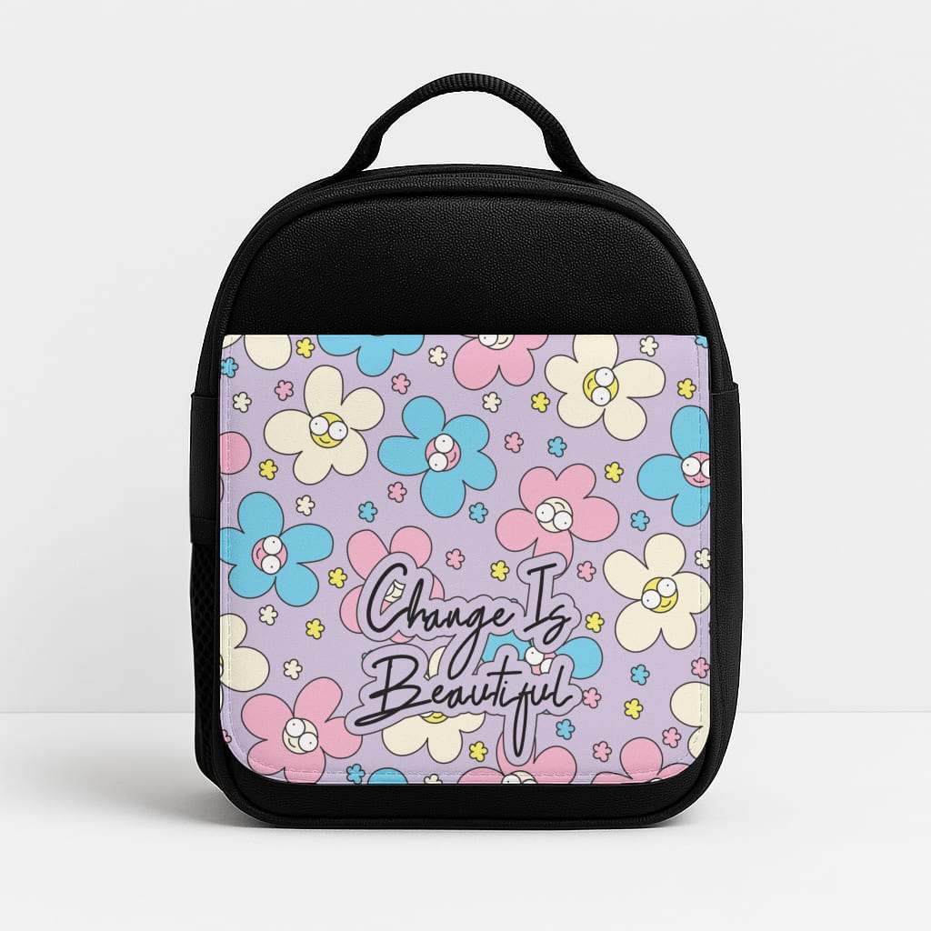 Happy Flowers Pattern Lunchbox