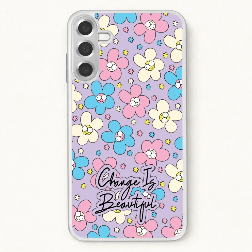 Happy Flowers Pattern Phone Case for Galaxy A57