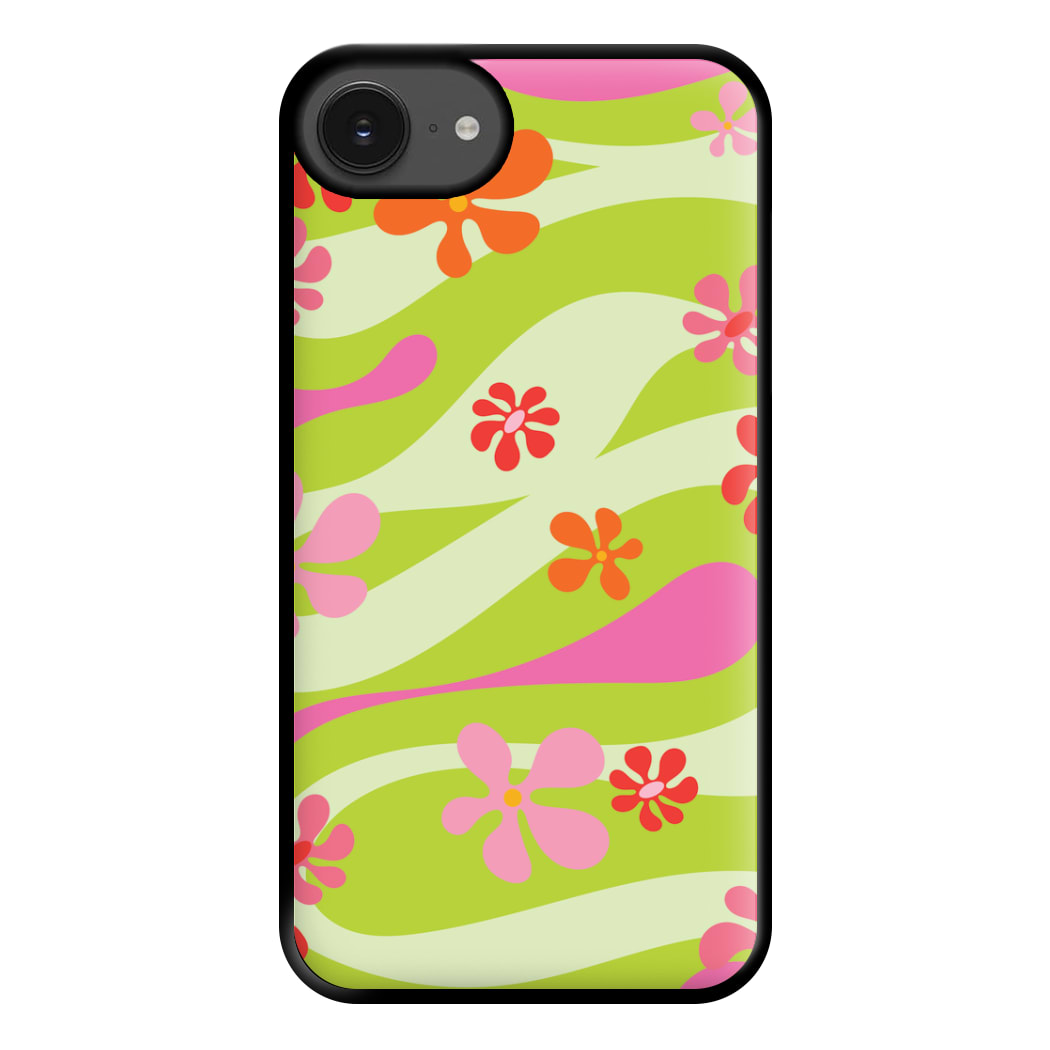 Retro Flowers Pattern Phone Case for iPhone 16e